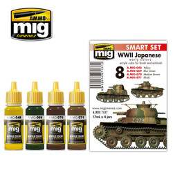 Ammo by MIG Wwii Japanese Afv Early Colours Acrylic Paint For Model Kits MIG 7137