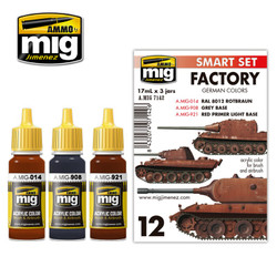 Ammo by MIG German Factory Colours Acrylic Paint For Model Kits MIG 7142