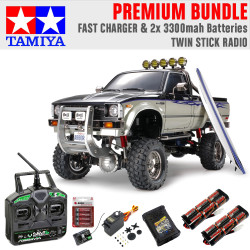 TAMIYA RC 58397 Toyota Hilux High Lift 1:10 Premium Stick Bundle