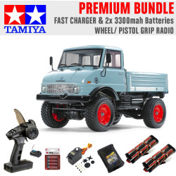 Tamiya RC 47465 Unimog 406 BG Painted CC-02 1:10 RC Premium Wheel Bundle