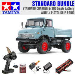 Tamiya RC 47465 Unimog 406 BG Painted CC-02 1:10 RC Standard Wheel Bundle