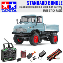 Tamiya RC 47465 Unimog 406 BG Painted CC-02 1:10 RC Standard Stick Bundle