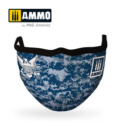 Ammo by MIG Navy Blue Camo Face Mask For Model Kits MIG 8073