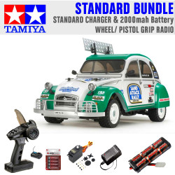 TAMIYA RC 58670 Citroen 2CV Rally (M0-5Ra) 1:10 Standard Wheel Radio Bundle