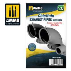 Ammo by MIG Chieftain Exhaust Pipes Universal, Scale 1/35 For Model Kits MIG 8085
