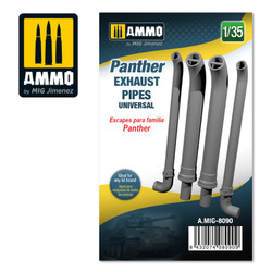 Ammo by MIG Panther Exhausts Pipes Universal, Scale 1/35 For Model Kits MIG 8090