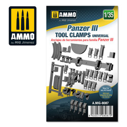 Ammo by MIG Panzer Iii Tool Clamps Universal, Scale 1/35 For Model Kits MIG 8087