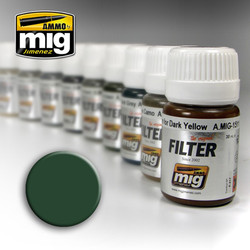 Ammo by MIG Green For Grey Filter For Model Kits MIG 1508
