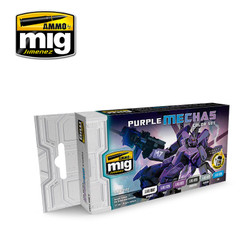Ammo by MIG Purple Mechas Colour Set For Model Kits MIG 7157