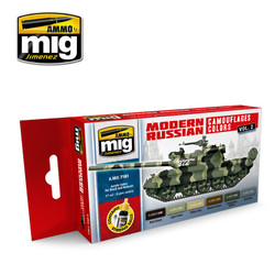 Ammo by MIG Modern Russian Camouflage Acrylic Paint Set For Model Kits MIG 7161