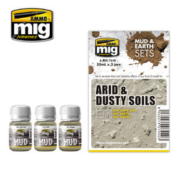 Ammo by MIG Arid & Dusty Soils For Model Kits MIG 7440