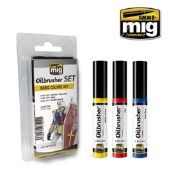Ammo by MIG Ground Colours Oilbrusher Set For Model Kits MIG 7504