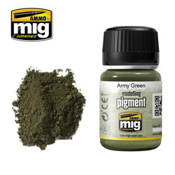 Ammo by MIG Army Green Pigment For Model Kits MIG 3019
