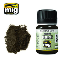 Ammo by MIG Farm Dark Earth Pigment For Model Kits MIG 3027