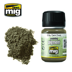 Ammo by MIG City Dark Dust Pigment For Model Kits MIG 3028