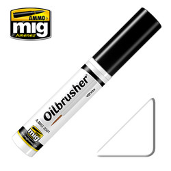 Ammo by MIG White Oilbrusher For Model Kits MIG 3501