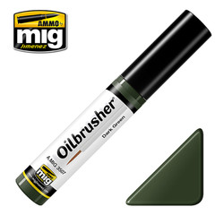 Ammo by MIG Dark Green Oilbrusher For Model Kits MIG 3507