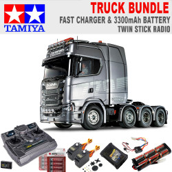 TAMIYA RC 56371 Scania 770 8x4/4 1:14 Truck w/Radio Bundle
