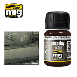 Ammo by MIG Streaking Grime For Panzer Grey For Model Kits MIG 1202
