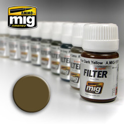 Ammo by MIG Brown For Desert Yellow Filter For Model Kits MIG 1504