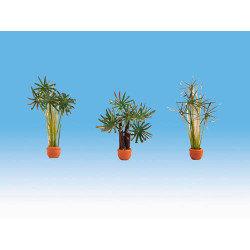 NOCH Palms (3) Ornamental Plants Gauge Scenics HO 14024