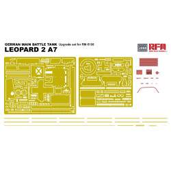 Ryefield Models 2068 Leopard 2 A7 Upgrade Set Etch & Parts for RM5108 Model Kit
