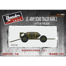 Thunder Model 32002 Bomb Trailers Mk2 (2 Trailers) 1:32 Model Kit