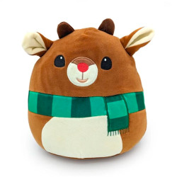 Squishmallows Rudolph Reindeer with Green Scarf Christmas 8" Plush Soft Toy