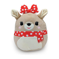 Squishmallows Clarice Reindeer with Polka Dot Scarf Rudolph Christmas 8" Plush