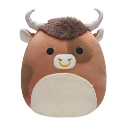 Squishmallows Shep the Brown Spotted Bull 12" Plush Soft Toy