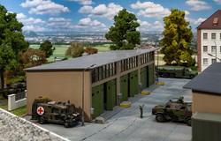 Faller Military Base Vehicle Workshops Kit IV FA144103 HO Gauge
