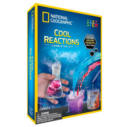 National Geographic Cool Reactions Chemistry Set STEM Kit JM80597U