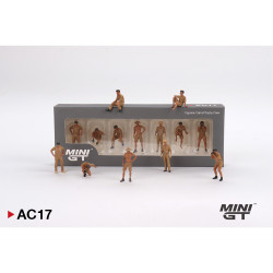 MiniGT Camel Trophy Crew Figure Set 1:64 Diecast Figures AC17
