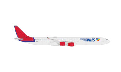 Herpa Wings Airbus A340-600 Maleth Aero 9H-NHS Protect Our NHS 1:500 Diecast Model Aircraft