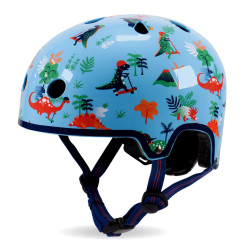 Micro Dinosaur Deluxe Printed Helmet Medium 55-58cm for Scooters & Bikes