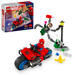 LEGO Marvel 76275 Motorcycle Chase: Spider-Man vs. Doc Ock Age 6+ 77pcs