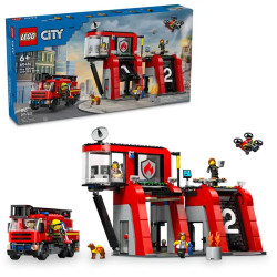 LEGO City 60414 Fire Station with Fire Truck Age 6+ 843pcs