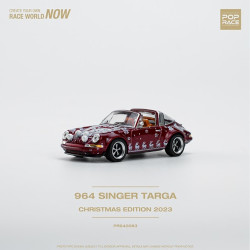 Pop Race 640083 964 Singer Targa Christmas Edition 2023 Red 1:64 Diecast Model