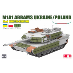 Ryefield Models 5106 M1A1 Abrams Ukraine/Poland 2-in-1 1:35 Tank Model Kit