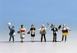 NOCH Waiting Staff (6) Figure Set HO Gauge Scenics 15070