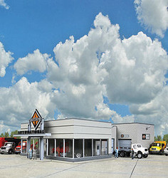 Walthers Cornerstone International Truck Dealership Building Kit HO Gauge WH933-4025