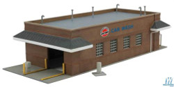 Walthers Cornerstone Gas Station Car Wash Building Kit HO Gauge WH933-3539