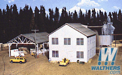 Walthers Cornerstone Planing Mill and Shed Main Building Kit HO Gauge WH933-3059
