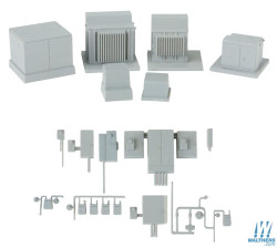 Walthers Cornerstone Modern Electrical Gear (2) Building Kit HO Gauge WH933-4075