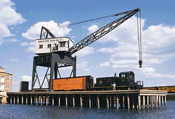 Walthers Cornerstone Pier and Travelling Crane Building Kit HO Gauge WH933-3067
