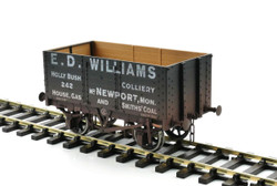 Dapol 7 Plank Wagon 9' Wheelbase ED Williams 242 Weathered O Gauge 7F-073-005W