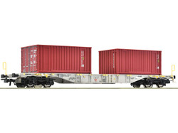 Roco AAE Sgns Flat Wagon w/Warsteiner Container Load VI HO Gauge RC77345