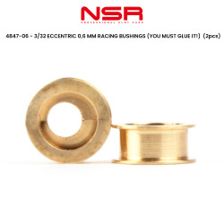 NSR 3/32 Eccentric 0.6mm Racing Bushings 2pcs 1:32 NSR4847-06