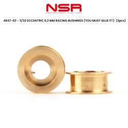 NSR 3/32 Eccentric 0.2mm Racing Bushings 2pcs 1:32 NSR4847-02