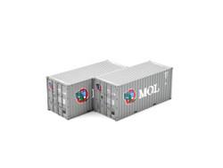 Dapol 20ft Container Pack (2) Mitsui Lines OO Gauge DA4F-028-053